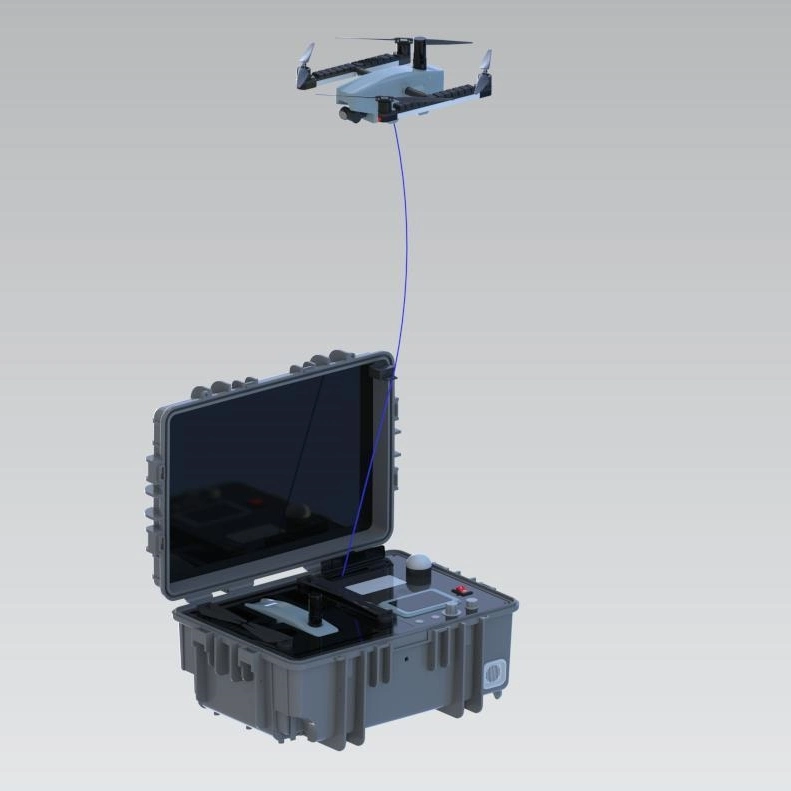 Illuminazione MYUAV Drone da Tether Cable Fornitura di energia ininterrottamente 24 ore per l'illuminazione di emergenza 2