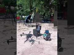 Drone collegato al relè di comunicazioni MYUAV