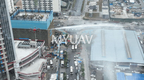 ultime notizie aziendali su MYUAV ha completato con successo il test di applicazione pratica dell'UAV antincendio per edifici super alti