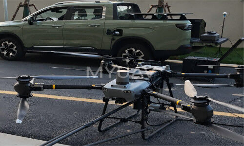 ultime notizie aziendali su Applicazione sinergica di MYUAV Dual Tethered Cleaning UAV e Radar Pure Electric Pickup Trams