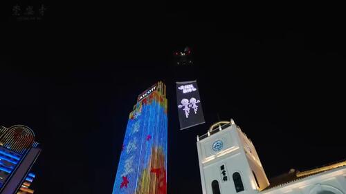ultime notizie aziendali su Il drone vincolato MYUAV brilla nella Scottish Premier League! Il Tempio di Wuxi Chong'an ha accompagnato il volo per tutta la partita