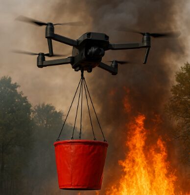 ultime notizie aziendali su Secchio antincendio vincolato MYUAV: supporta la personalizzazione dello scenario, riduce i costi di approvvigionamento per i clienti esteri