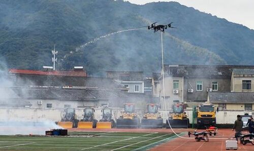 ultime notizie aziendali su Un'unica macchina, molteplici utilizzi, battaglia decisiva sulla scena dell'incendio! Come il drone vincolato MYUAV DJI FC100 diventa un pompiere?