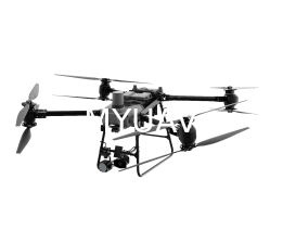 Carico utile di droni legati a luci di ricerca ad alta luminosità e potente altoparlante