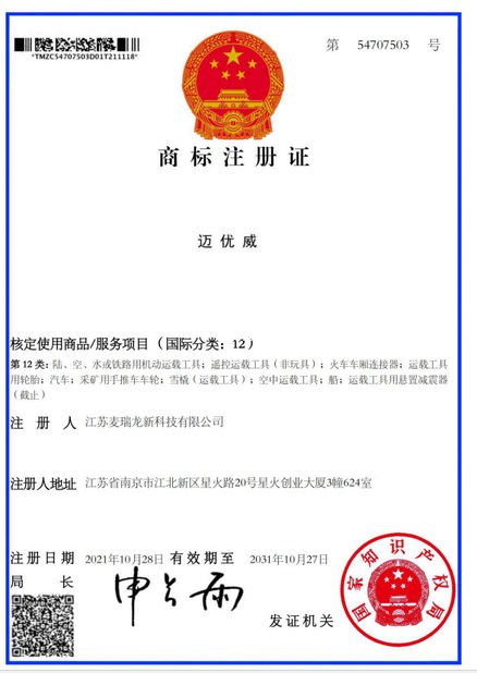 Porcellana MYUAV TECHNOLOGIES CO.,LTD. Certificazioni